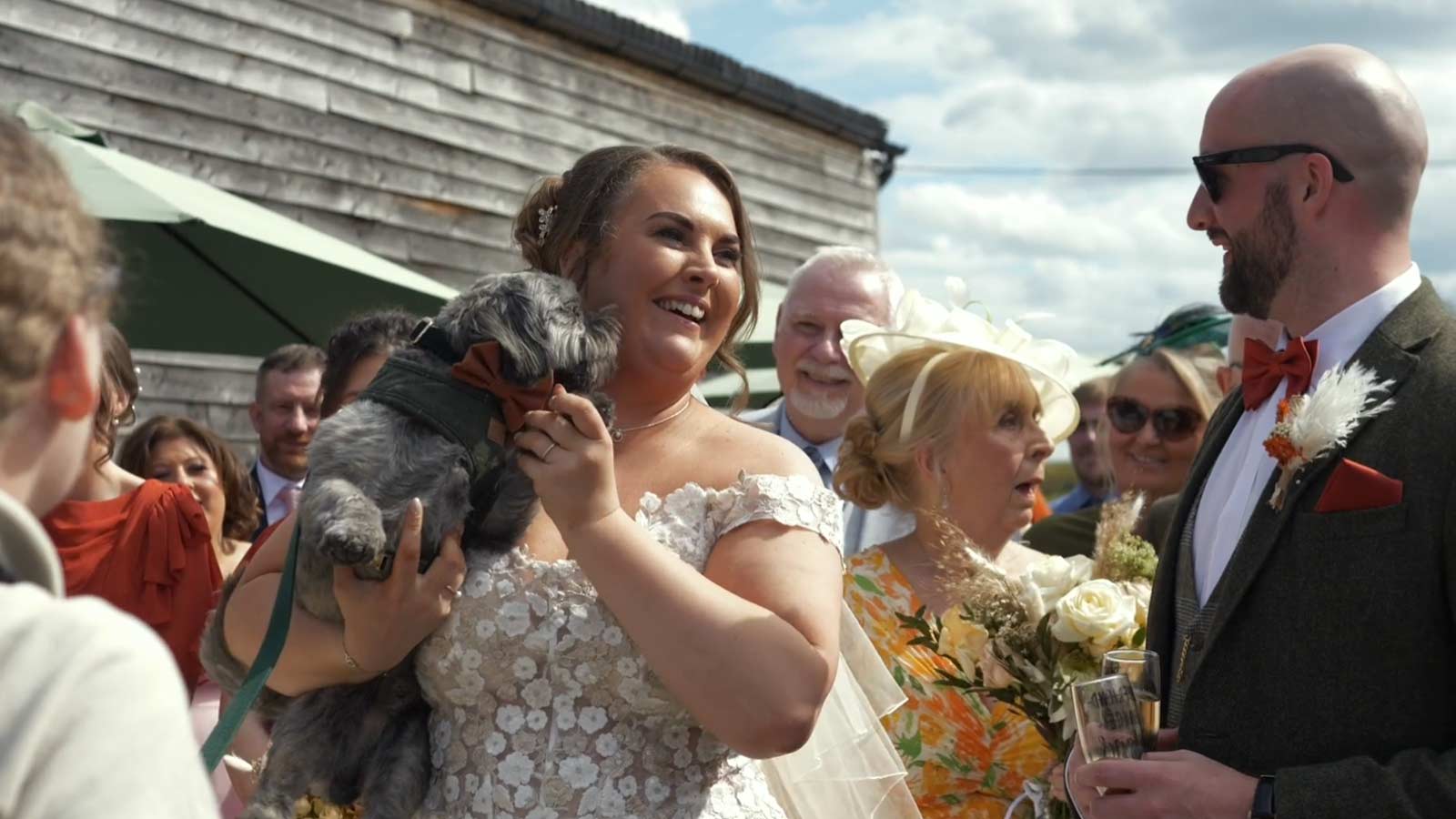 Award winning wedding videography at Stock Farm Barn in Ashley near Knutsford.